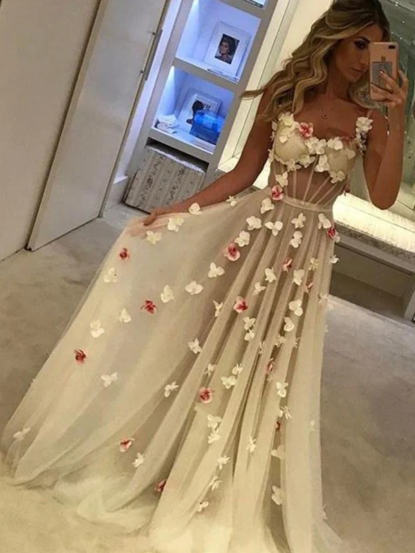 Custom Made A Line Sweetheart Neck Floral Prom Dresses, Floral Formal Graduation Dresses Custom Made A Line Sweetheart Neck Floral Prom Dresses, Floral Formal Graduation Dresses