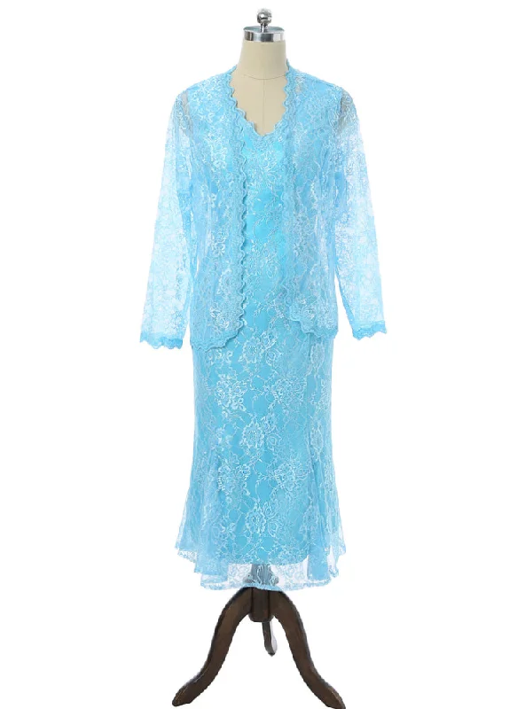 V-neck Ankle Length Lace With Jacket Mother Of The Bride Dresses Appliqued Jacket Beaded Jacket Sequined Jacket V-neck Ankle Length Lace With Jacket Mother Of The Bride Dresses Appliqued Jacket Beaded Jacket Sequined Jacket