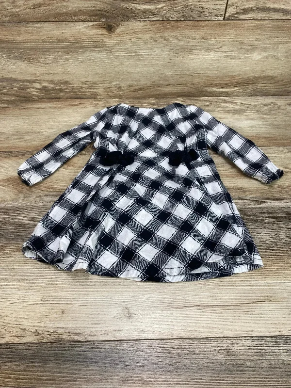 Just One You Buffalo Check Dress White/Black sz 18m