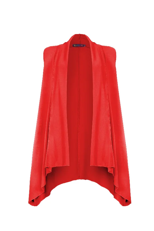 Rani Long Sleeveless Jacket Denim Jacket Leather Jacket Suede Jacket