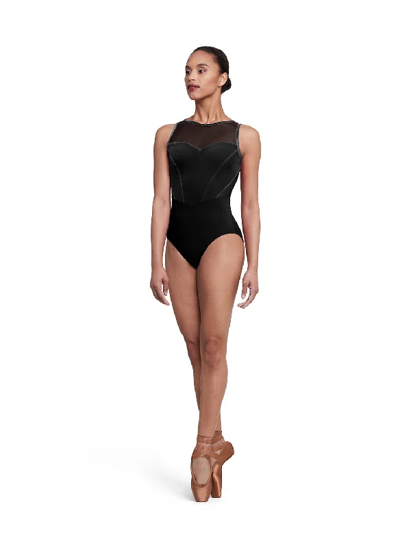 High Neck Open Back Tank Leotard cute tank top