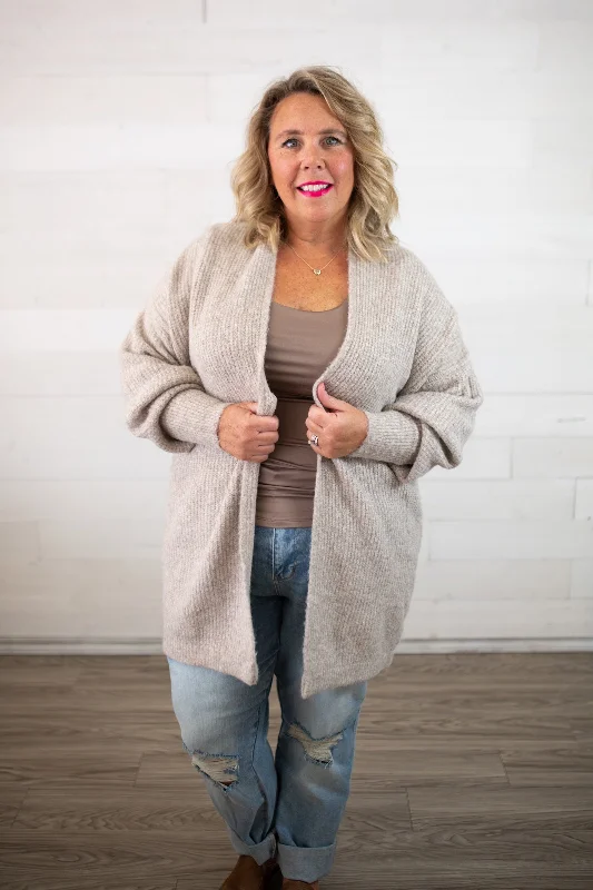 Oatmeal Light Weight Cardigan Wool Cardigan Cotton Cardigan Cashmere Cardigan