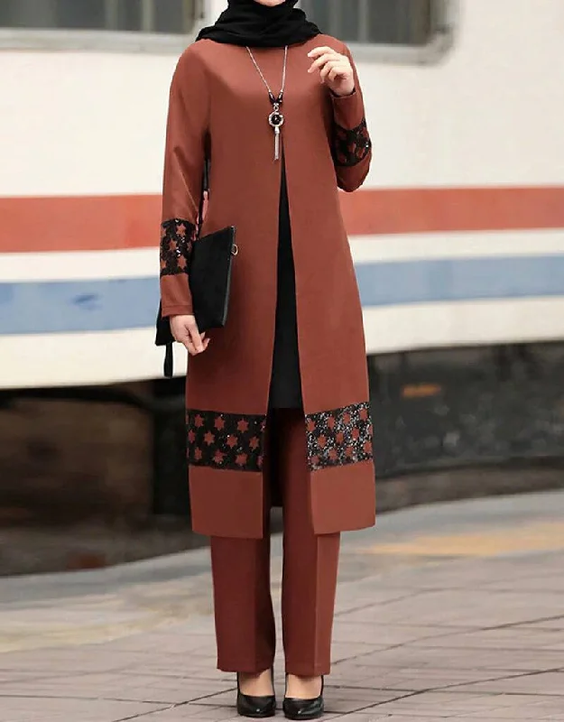 Islamic women Full Sleeve abaya cardigan style Glossy Satin Silk