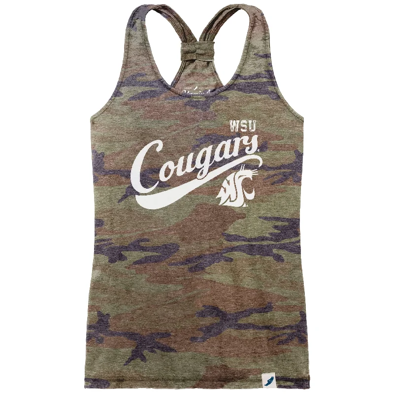 League Womens Camo WSU Cougars Tank Top cropped tank top