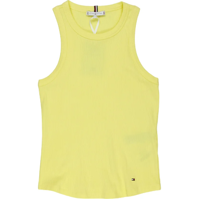 Tommy Hilfiger Yellow Tank Top charcoal tank top