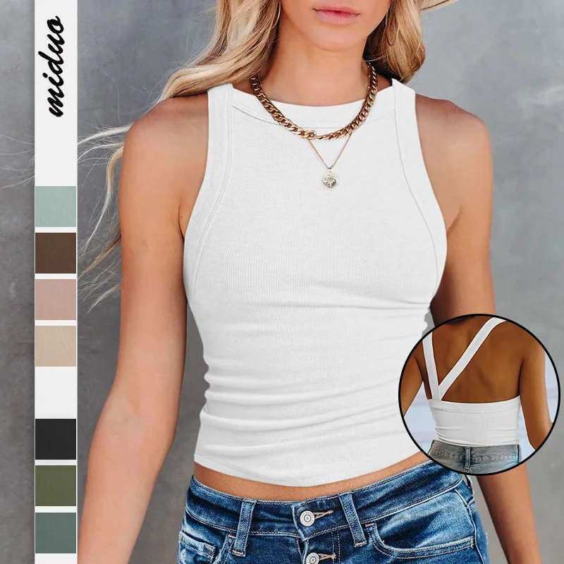 Sexy Fashion Backless Women Tank Tops gym tank top