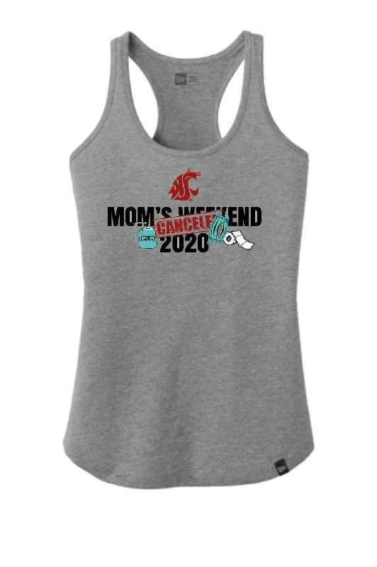 Grey "CANCELED" Mom's Weekend Tank strappy tank top