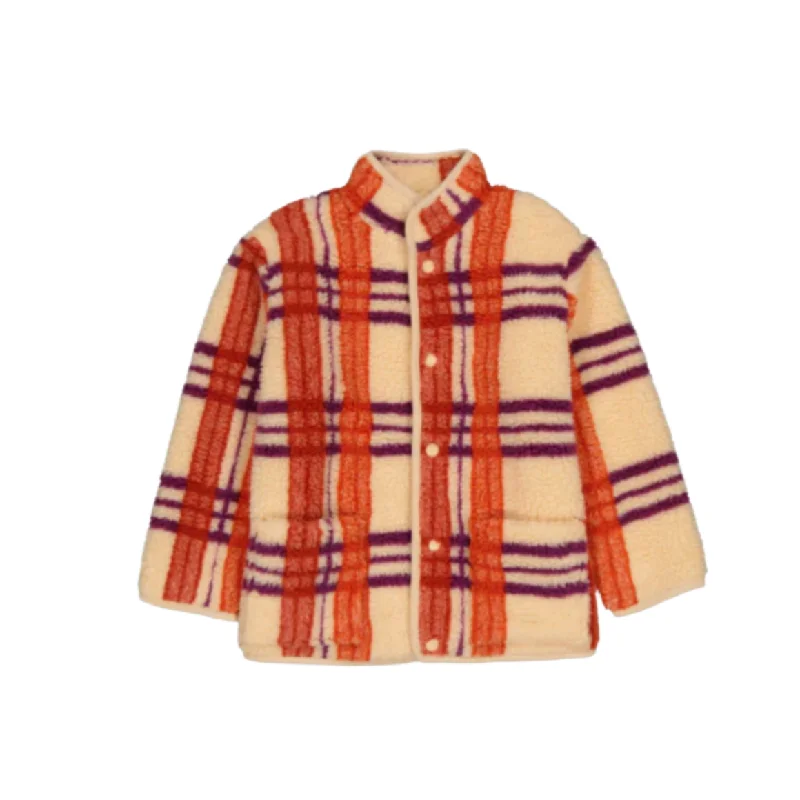 HELO FLEECE PLAID JACKET Nylon Jacket Polyester Jacket Spandex Jacket