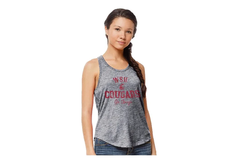 Light Grey Vintage WSU Tank Top halter tank top