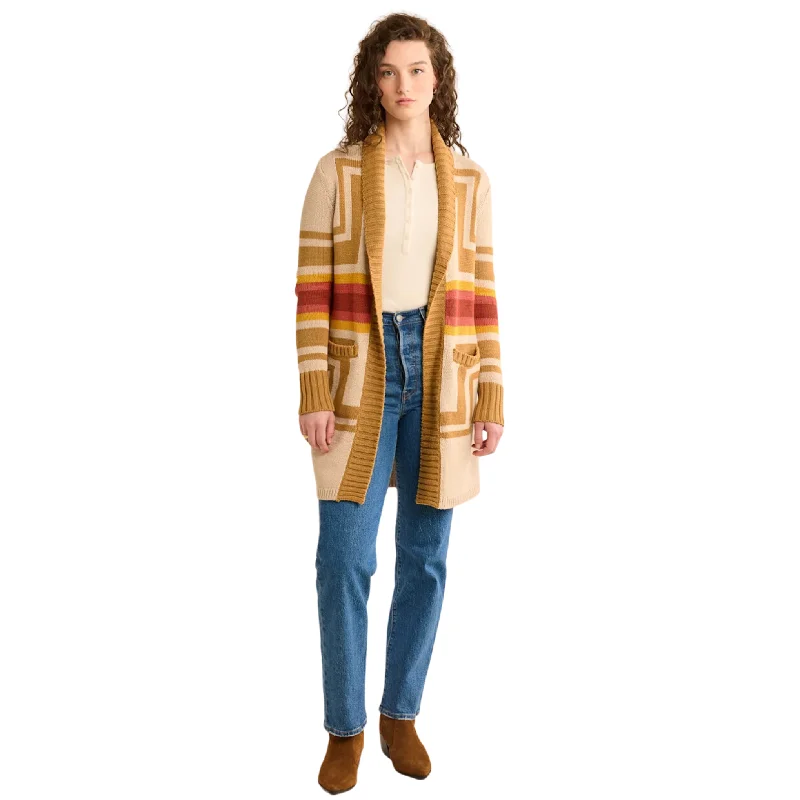 Pendleton Women's Harding Open Front Cardigan Spandex Blend Rayon Blend Denim Blend