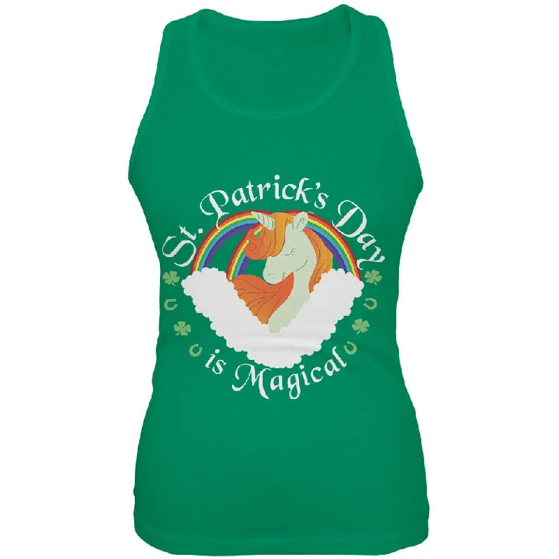 St. Patrick's Day Magical Unicorn Horseshoe Ginger Juniors Soft Tank Top adorable tank top St. Patrick's Day Magical Unicorn Horseshoe Ginger Juniors Soft Tank Top adorable tank top