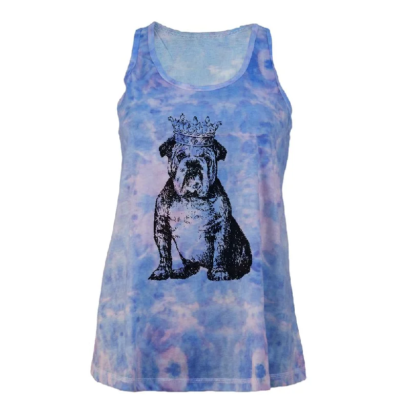Bulldog Crown Juniors Tie Dye Tank Top print tank top