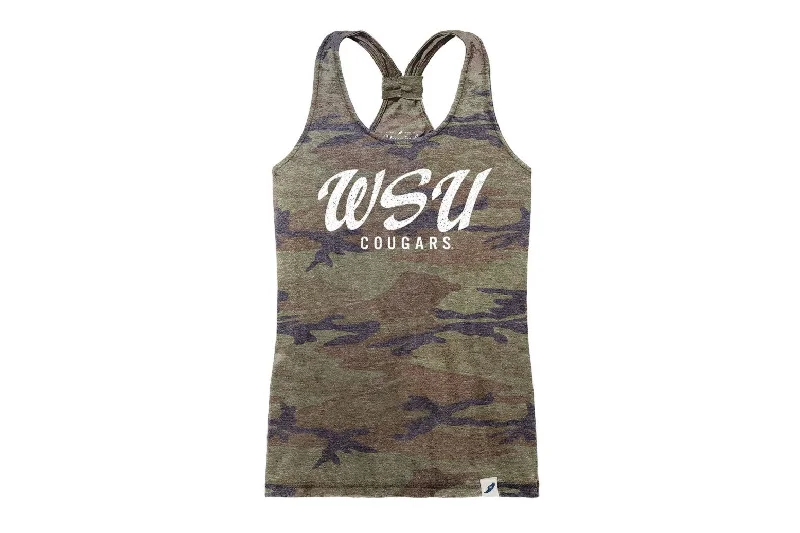 Ladies Camo WSU Cougars Tank Top crossback tank top