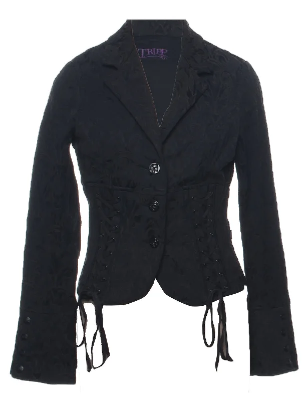 Button Front Jacket - M Nylon Jacket Polyester Jacket Spandex Jacket