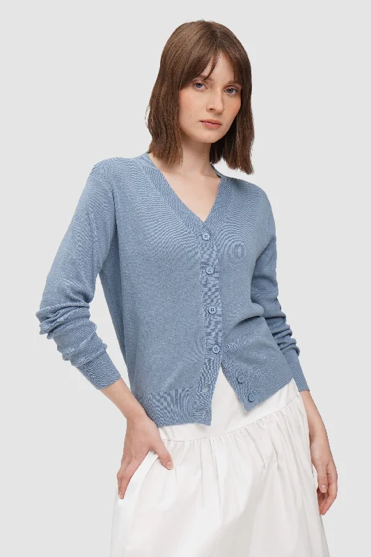 V-Neck Cardigan Layered Multi-layer Single Layer