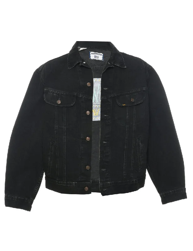 Lee Denim Jacket - L Welt Pockets Slit Pockets Flap Pockets