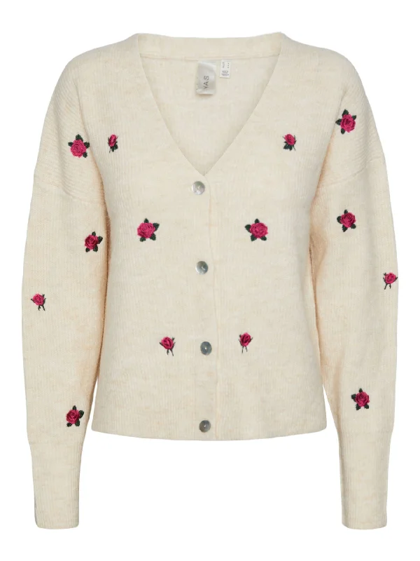 YAS Bouquet - Cardigan Wool Fabric Cashmere Fabric Tweed Fabric