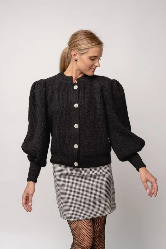 Iris Alpaca Wool Cardigan Hooded Caped Shawl Collar