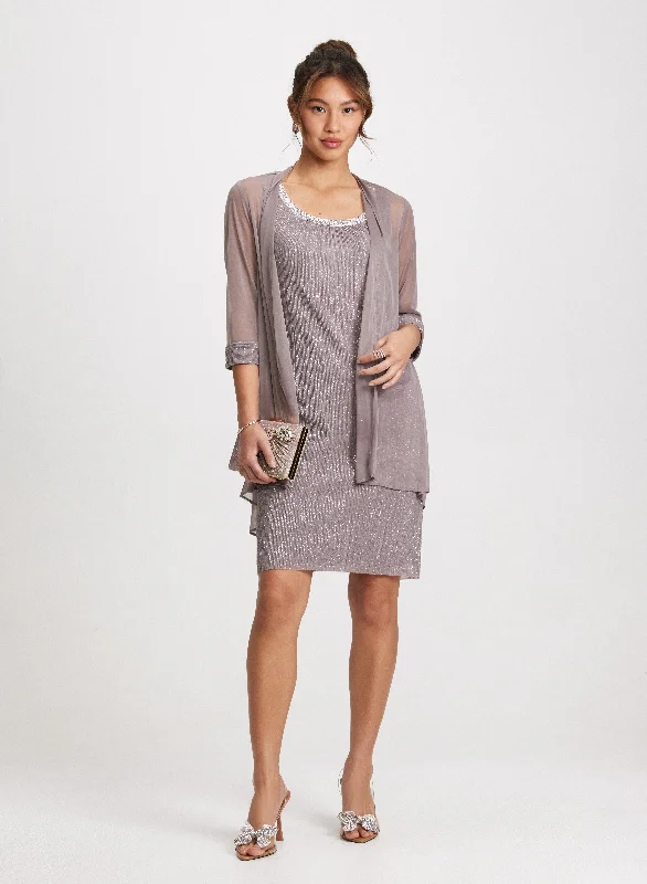 Shimmering Dress & Mesh Jacket Set Faux Fur Jacket Real Fur Jacket Shearling Jacket Shimmering Dress & Mesh Jacket Set Faux Fur Jacket Real Fur Jacket Shearling Jacket