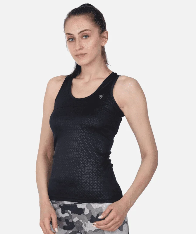Sleeveless Top Tanks for Athletes | Full Freedom Movement | Stylish Cuts charcoal tank top