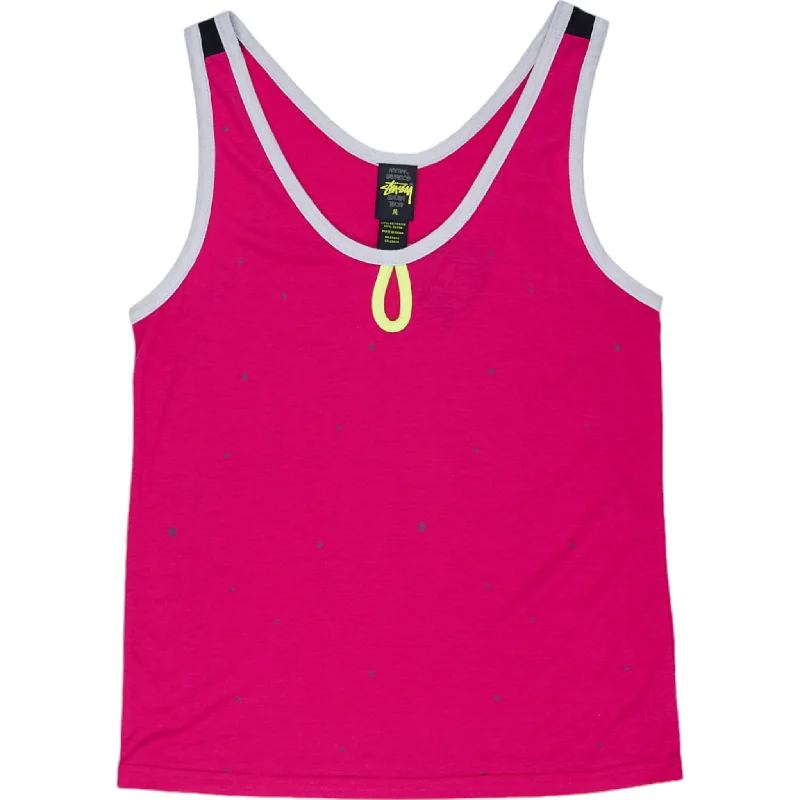 Stussy Pink Tank Top gym tank top