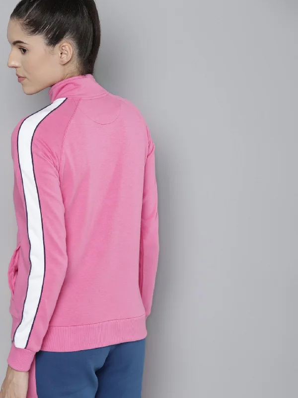 Alcis Women Solid Pink Jackets