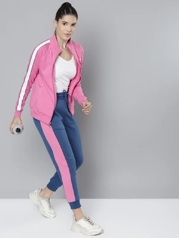 Alcis Women Solid Pink Jackets