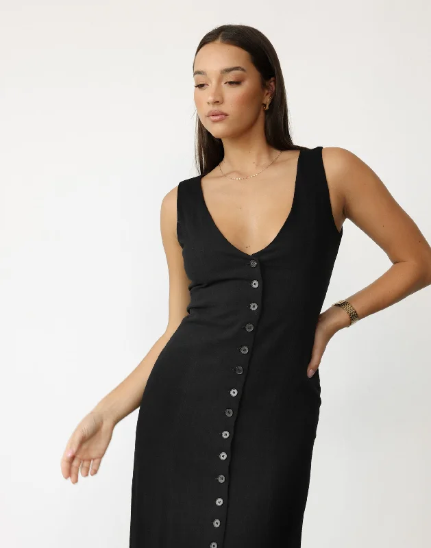 Cailey Maxi Dress (Black)