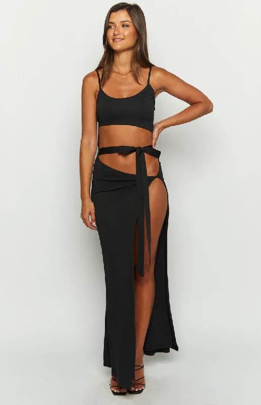 Wild Night Black Maxi Dress