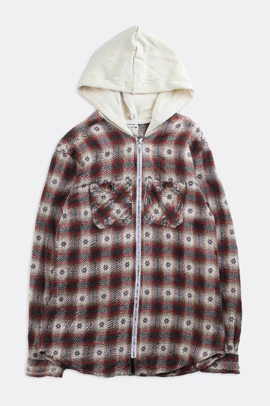 Unisex Hooded Flannel - Women-XS, Men-XXS