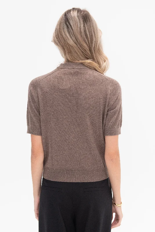 Irelia Top, Heather Brown