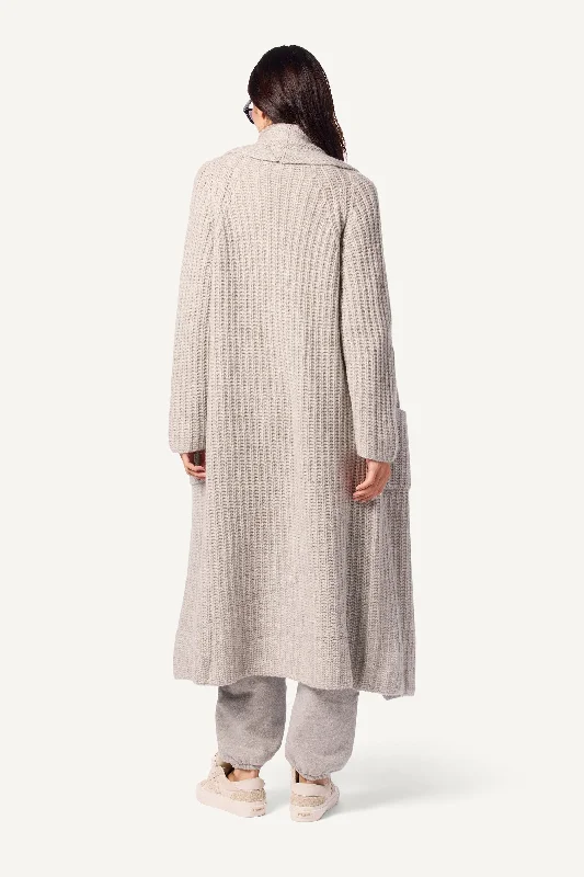 EDEN CASHMERE DUSTER WITH POCKETS | FOGGY