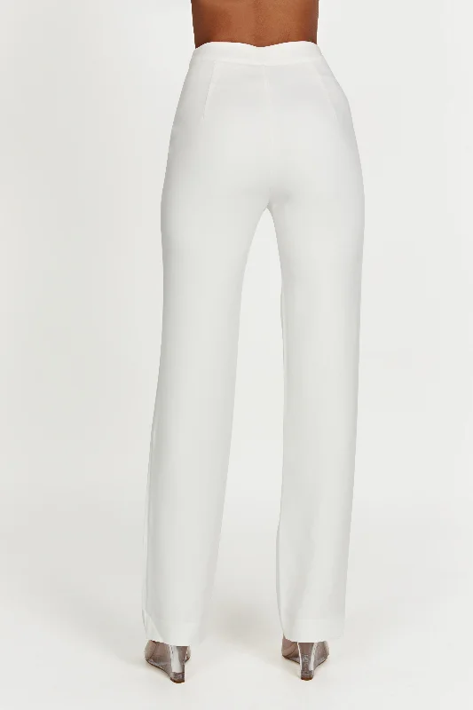 Allanah Straight Leg Pant - White