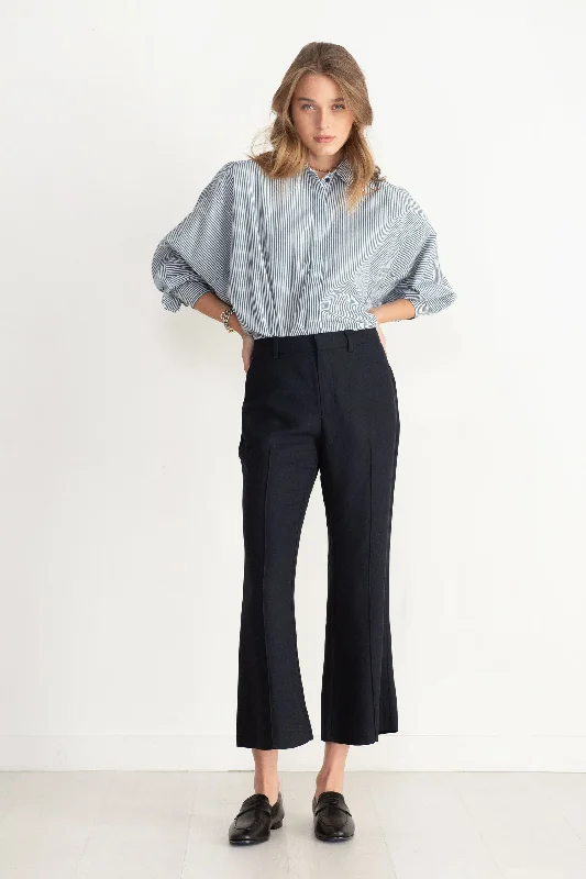 Rene Flare Trouser, Midnight