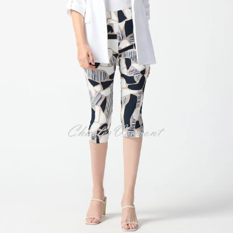 Joseph Ribkoff Abstract Print Capri Trouser - Style 242224