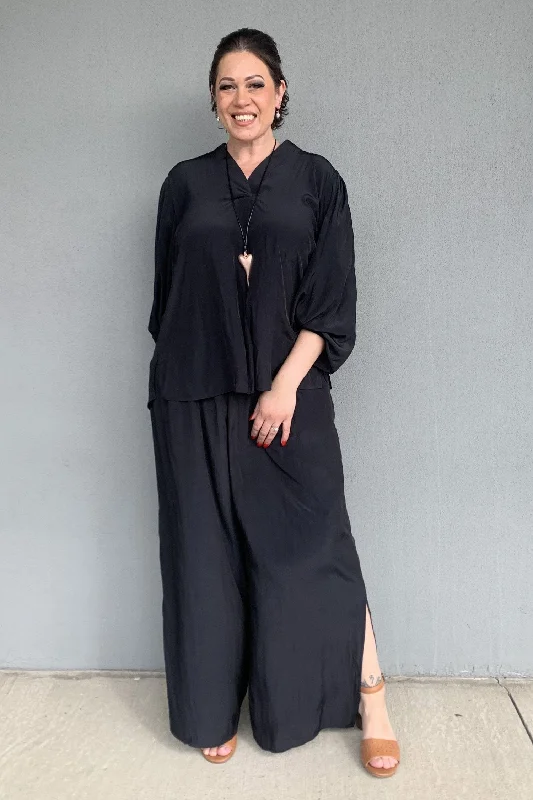 Philosophy - CORDYB Cordy Wide Leg Split Pant