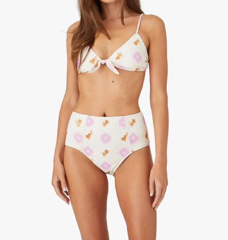 Serena Bikini Bottom In Lilac Ikat