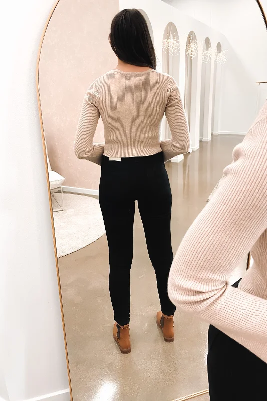 Jamie Knit Top Oatmeal