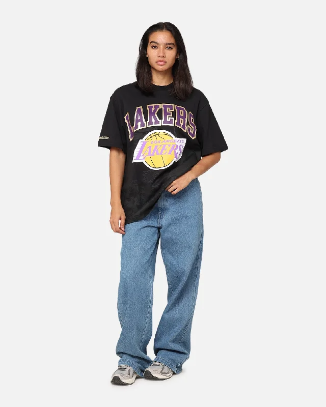 Mitchell & Ness Los Angeles Lakers Year Of The Dragon T-Shirt Faded Black