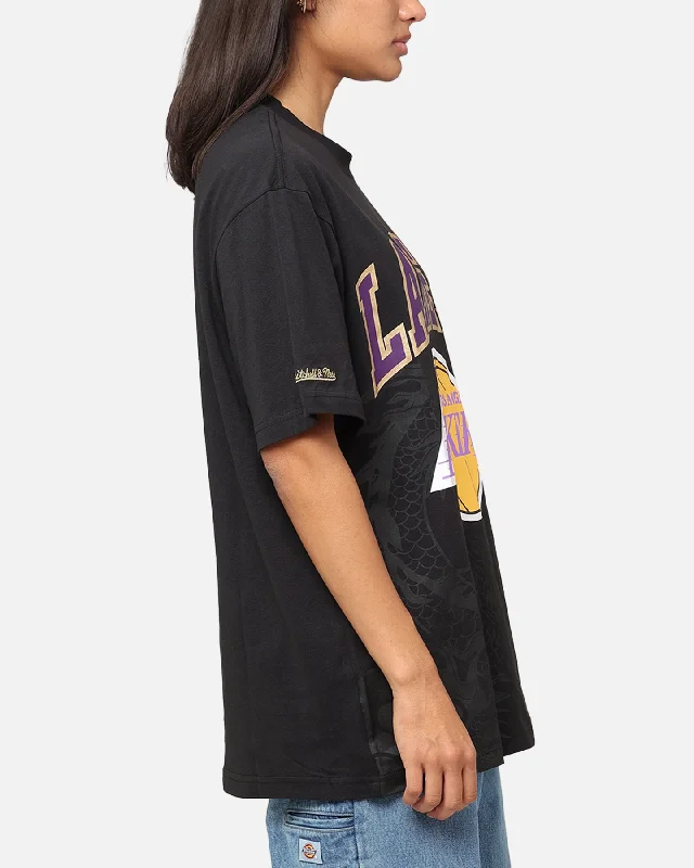 Mitchell & Ness Los Angeles Lakers Year Of The Dragon T-Shirt Faded Black