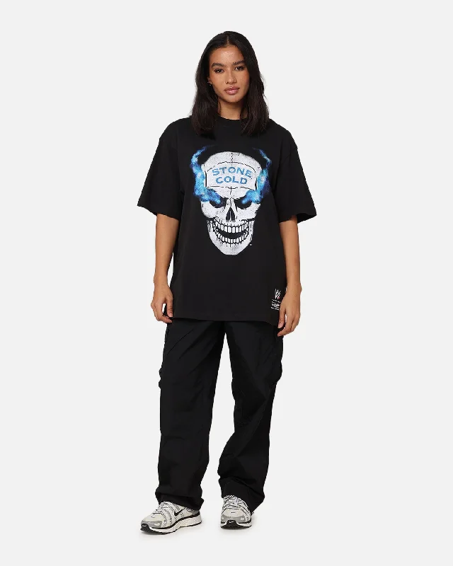 Mitchell & Ness X WWE Stone Cold Steve Austin Skull T-Shirt Overdyed Black