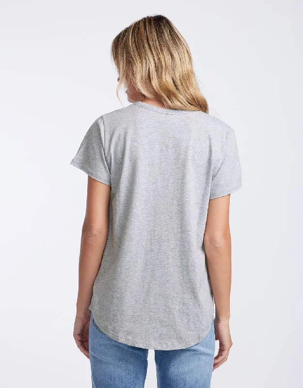 Original Round Neck T-Shirt - Snow Grey