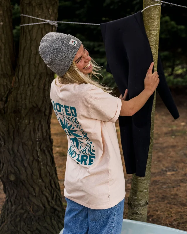 Rooted In Nature Recycled Cotton T-Shirt - Peach Whip