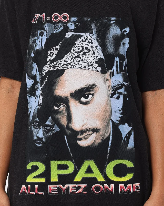 Tupac All Eyez On Me Vintage T-Shirt Washed Black