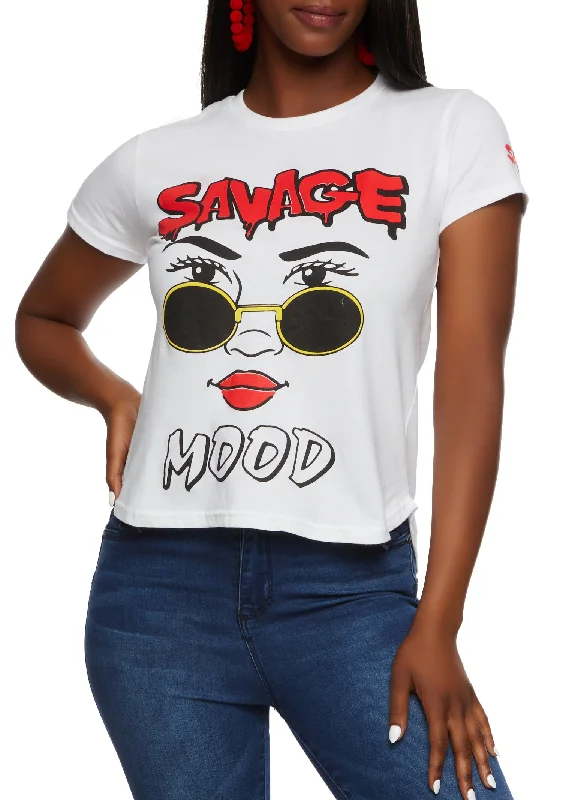 Savage Mood Short Sleeve Graphic Tee