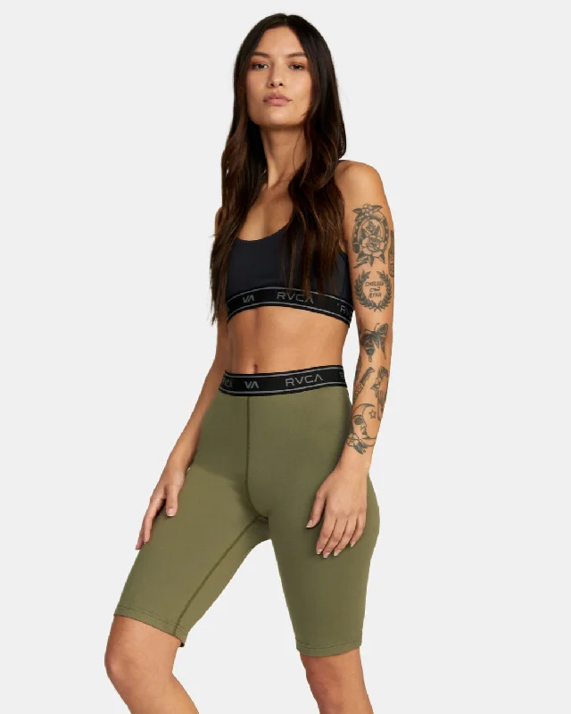 Base Biker Shorts 10.5"" - Olive