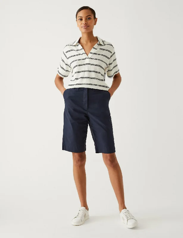 Cotton Rich Knee Length Chino Shorts