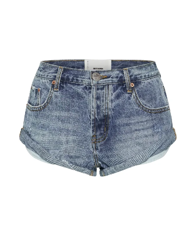 ONETEASPOON Womens Hollywood Low Waist Bandit Denim Short