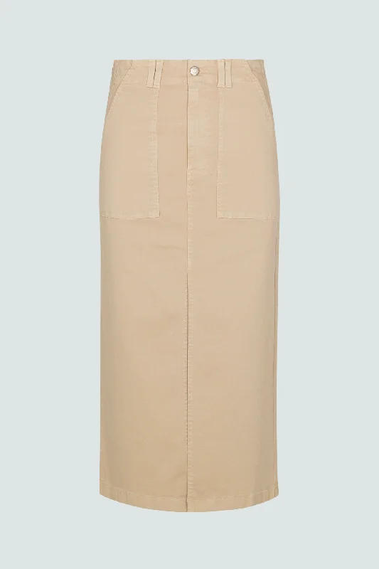 Pamela Utility Skirt - Latte