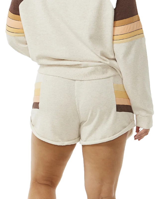 Block Party Track Shorts in Oatmeal